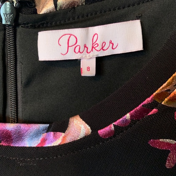 Parker BodyCon floral metallic Dress - Picture 4 of 4